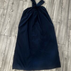 Faherty Navy Blue Maxi Dress